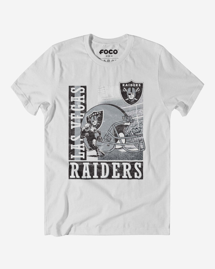 Las Vegas Raiders Helmet Dash T-Shirt FOCO S - FOCO.com