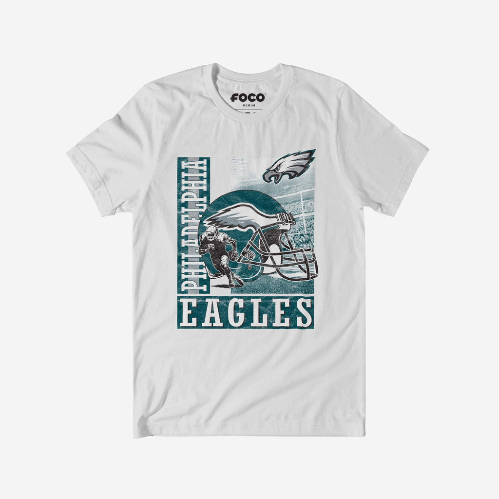 Philadelphia Eagles Helmet Dash T-Shirt FOCO S - FOCO.com