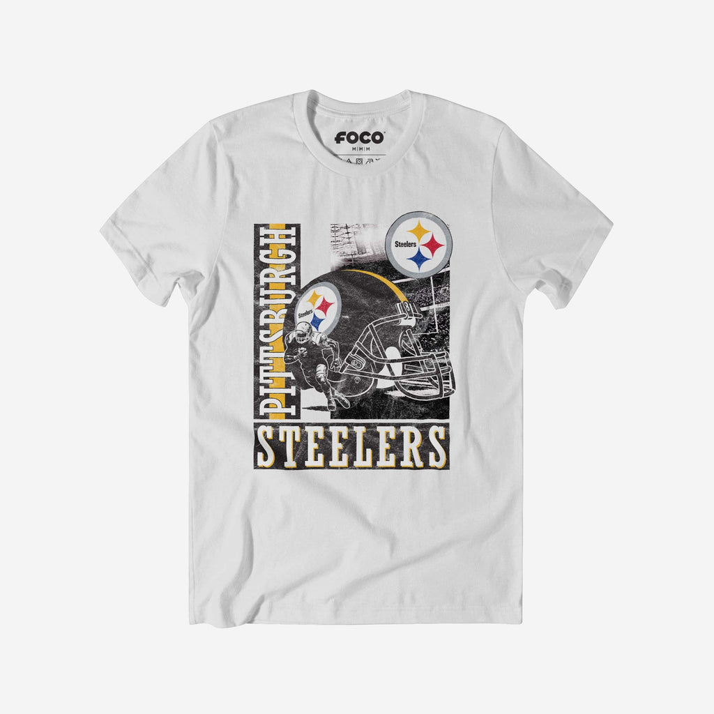 Pittsburgh Steelers Helmet Dash T-Shirt FOCO S - FOCO.com