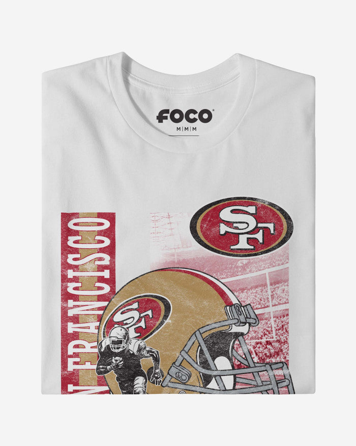 San Francisco 49ers Helmet Dash T-Shirt FOCO - FOCO.com