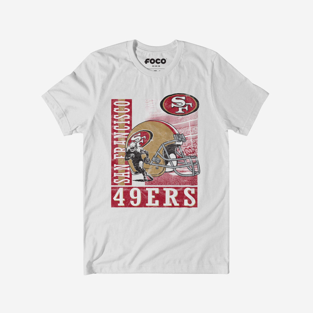 San Francisco 49ers Helmet Dash T-Shirt FOCO S - FOCO.com