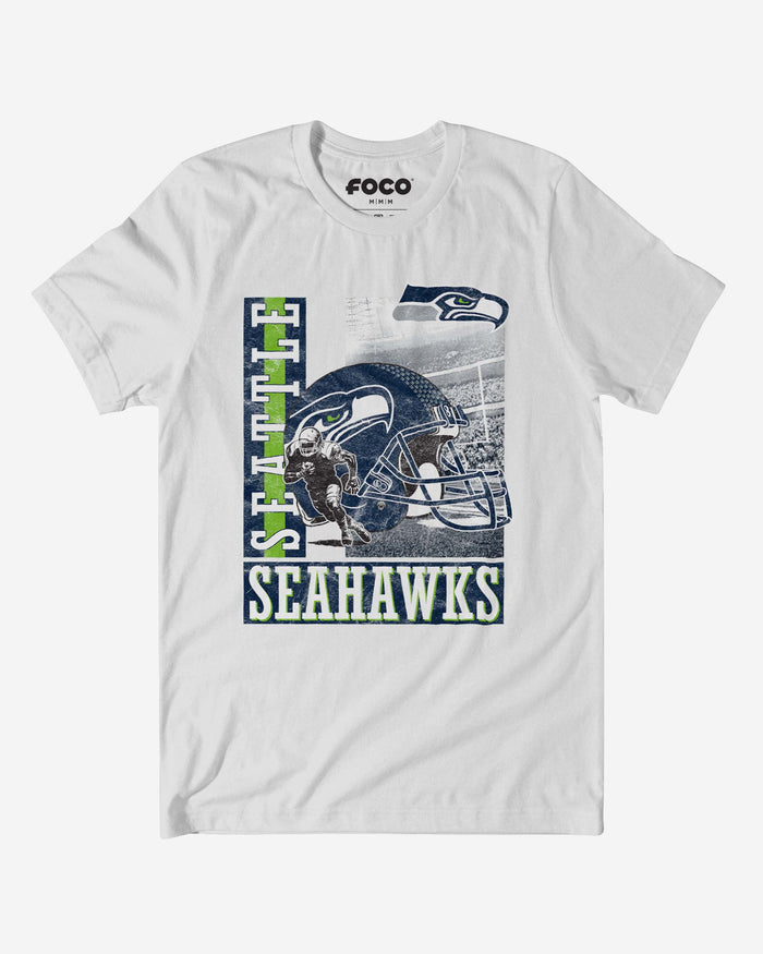 Seattle Seahawks Helmet Dash T-Shirt FOCO S - FOCO.com