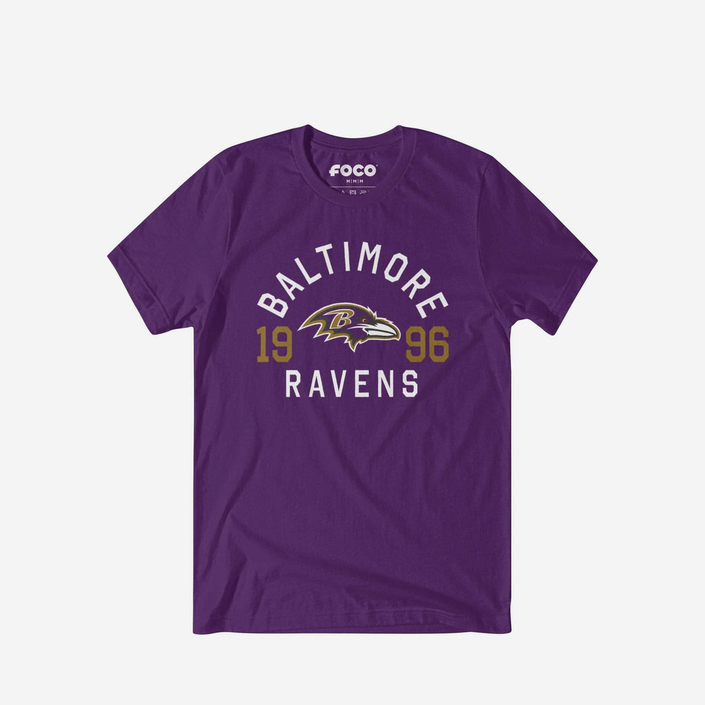 Baltimore Ravens Heritage Print T-Shirt FOCO Black S - FOCO.com