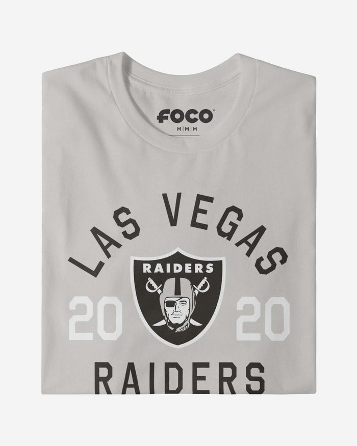 Las Vegas Raiders Heritage Print T-Shirt FOCO Black S - FOCO.com