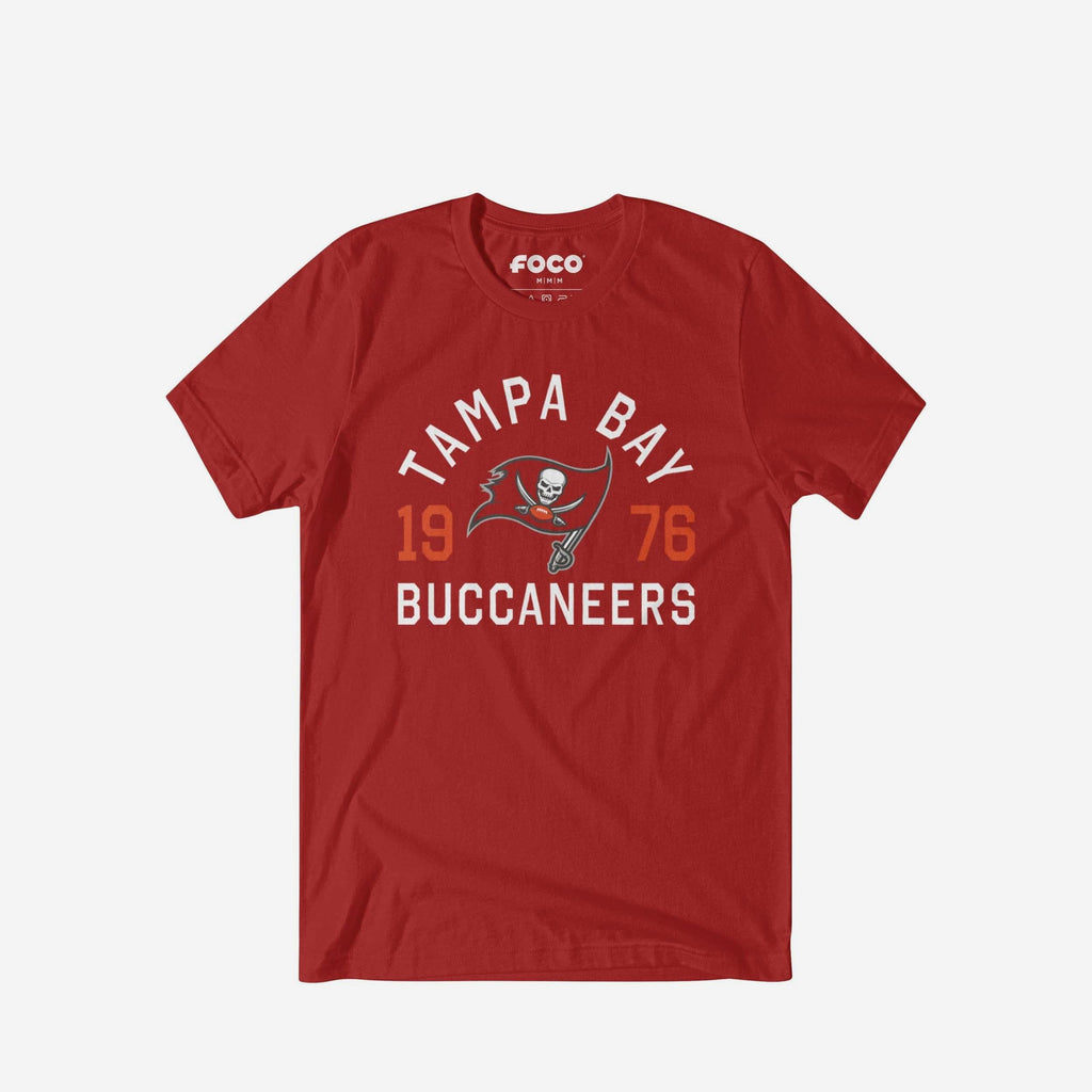 Tampa Bay Buccaneers Heritage Print T-Shirt FOCO Black S - FOCO.com