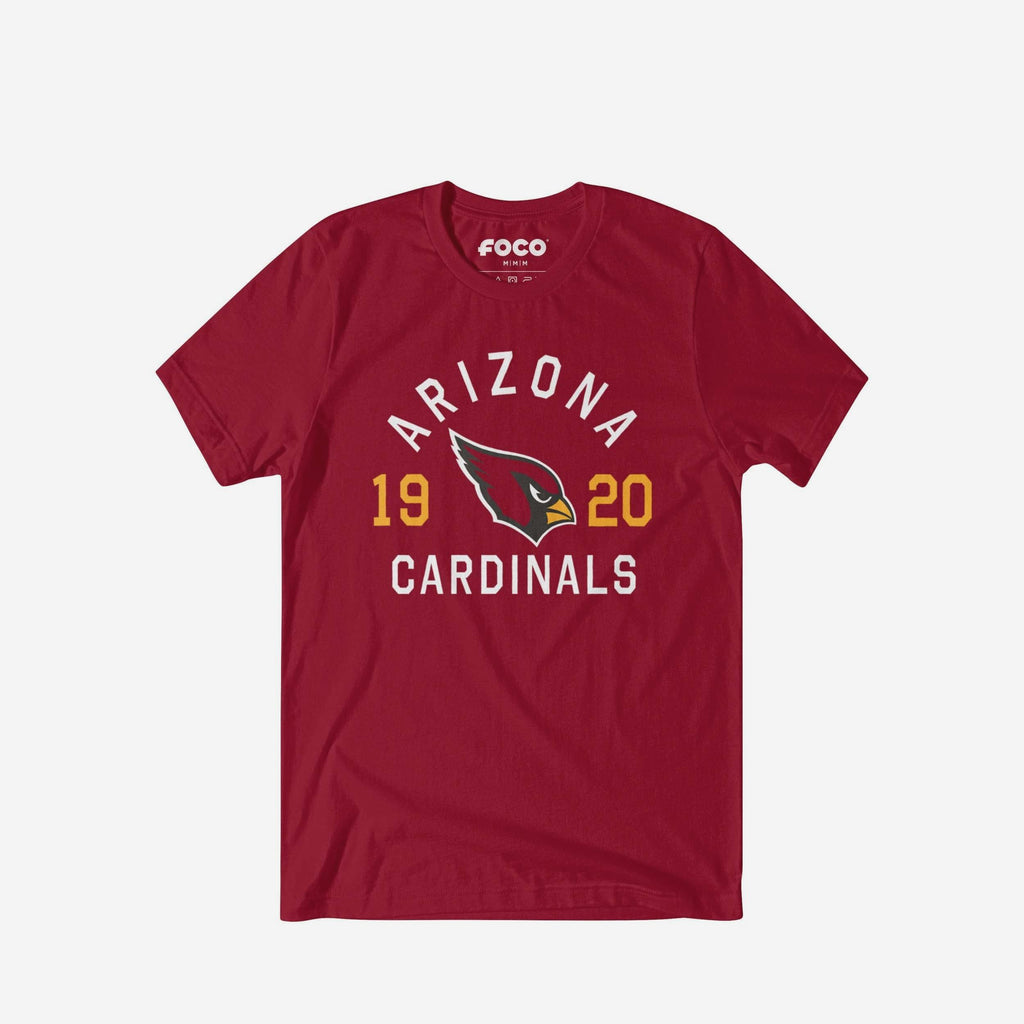 Arizona Cardinals Heritage Print T-Shirt FOCO Black S - FOCO.com