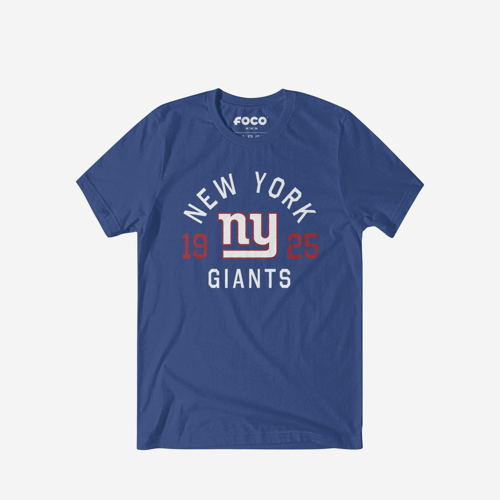 New York Giants Heritage Print T-Shirt FOCO Black S - FOCO.com