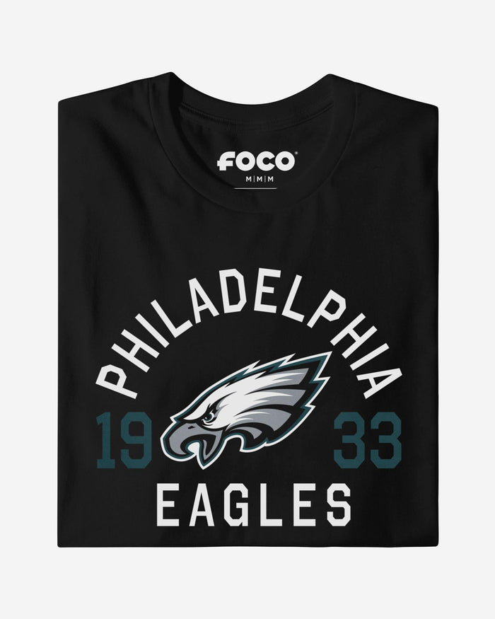Philadelphia Eagles Heritage Print T-Shirt FOCO Black S - FOCO.com