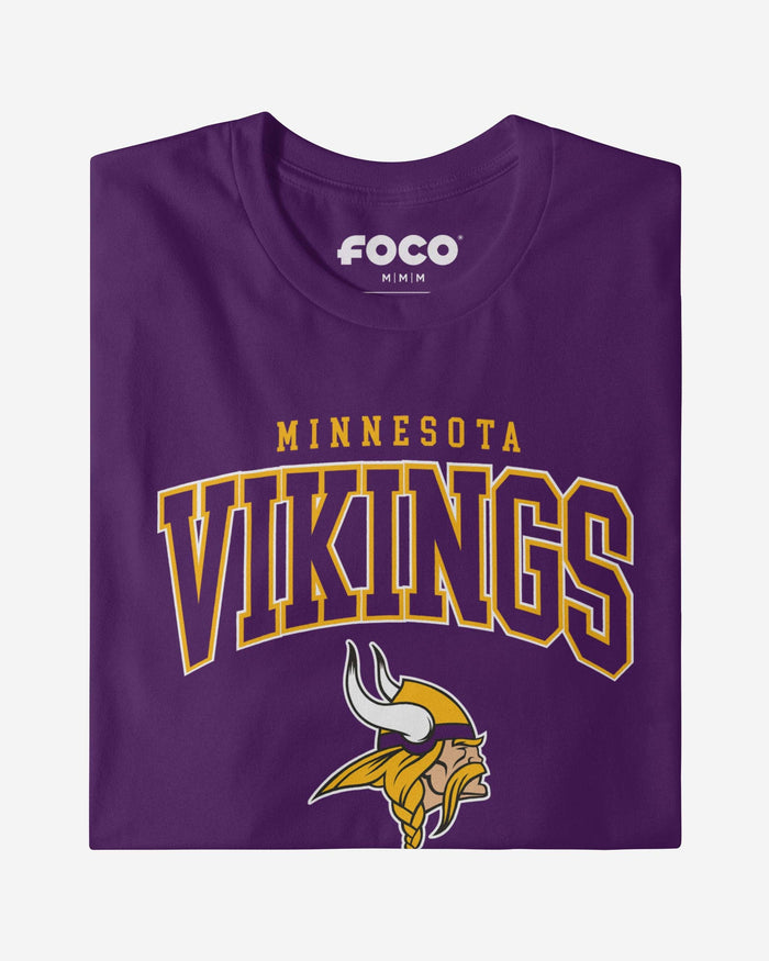 Minnesota Vikings Classic Arched Logo Long Sleeve T-Shirt FOCO - FOCO.com