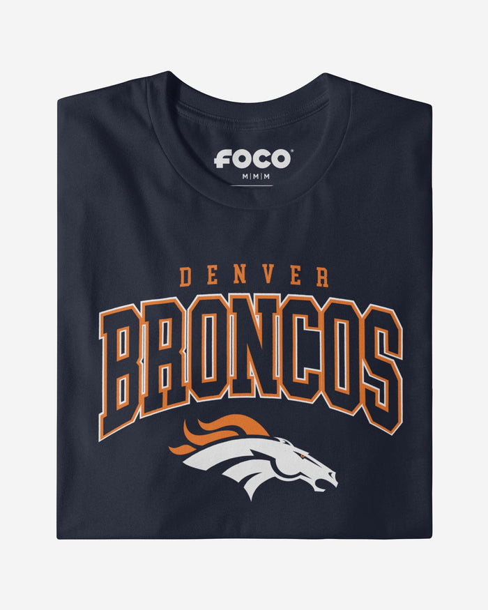 Denver Broncos Classic Arched Logo Long Sleeve T-Shirt FOCO - FOCO.com