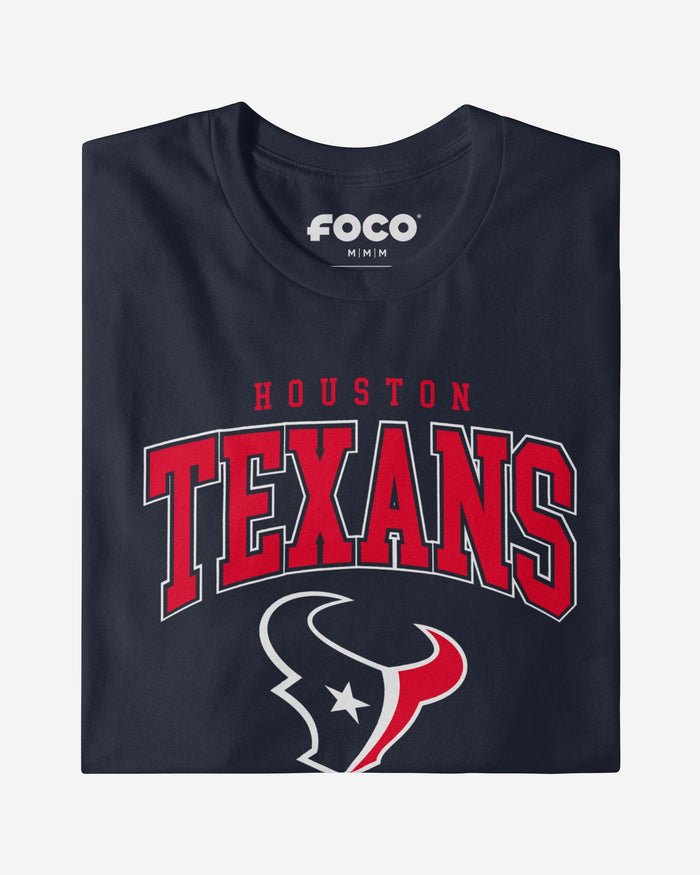 Houston Texans Classic Arched Logo Long Sleeve T-Shirt FOCO - FOCO.com