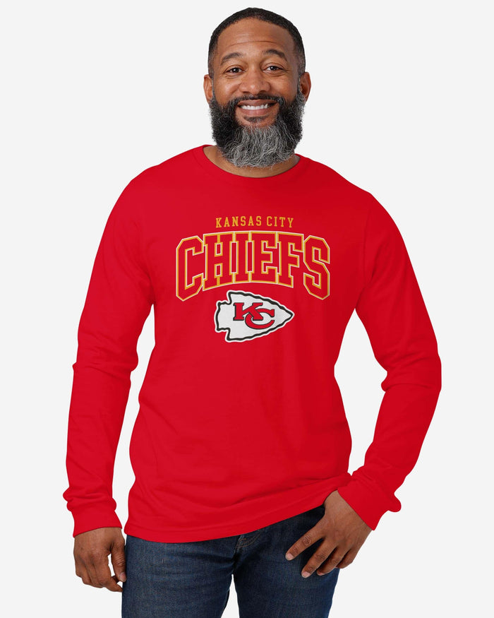 Kansas City Chiefs Classic Arched Logo Long Sleeve T-Shirt FOCO - FOCO.com