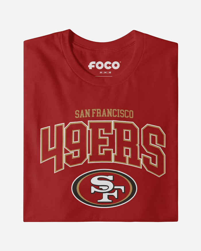 San Francisco 49ers Classic Arched Logo Long Sleeve T-Shirt FOCO - FOCO.com