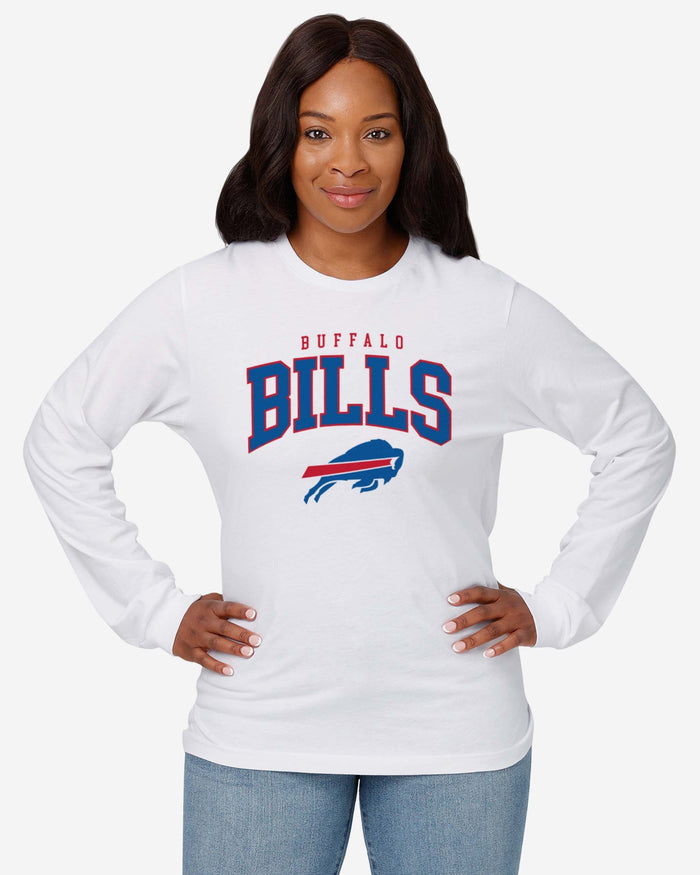 Buffalo Bills Classic Arched Logo Long Sleeve T-Shirt FOCO - FOCO.com