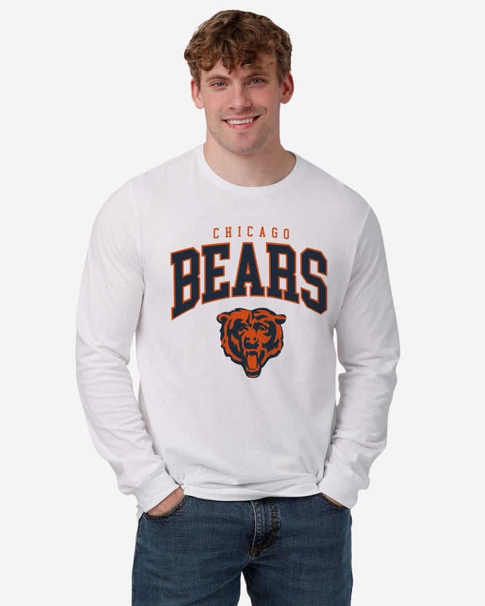 Chicago Bears Classic Arched Logo Long Sleeve T-Shirt FOCO - FOCO.com