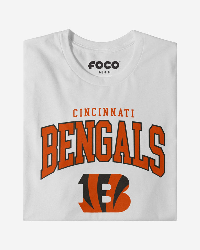 Cincinnati Bengals Classic Arched Logo Long Sleeve T-Shirt FOCO - FOCO.com