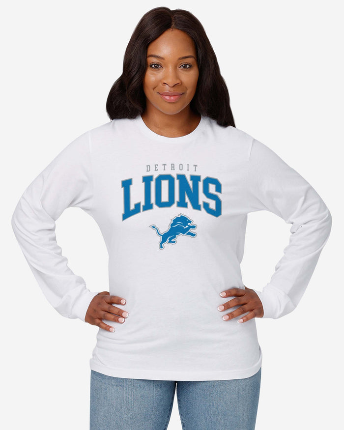 Detroit Lions Classic Arched Logo Long Sleeve T-Shirt FOCO - FOCO.com