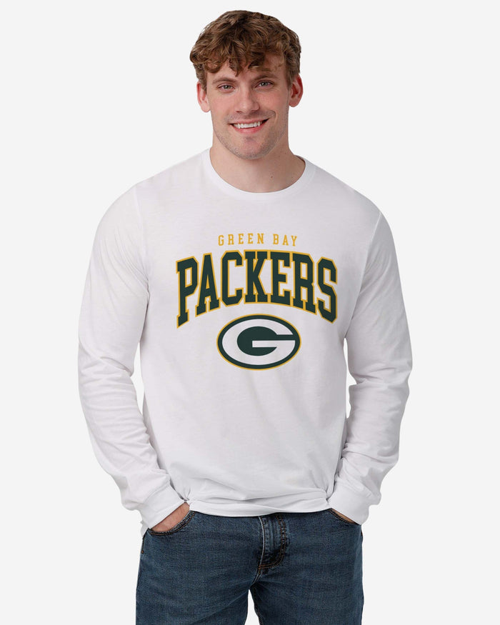 Green Bay Packers Classic Arched Logo Long Sleeve T-Shirt FOCO - FOCO.com