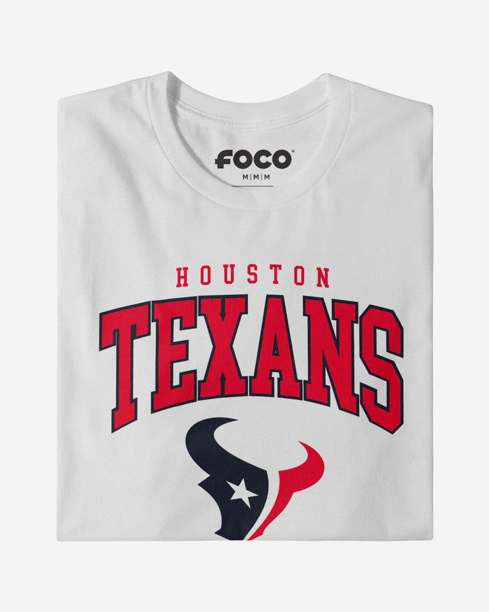 Houston Texans Classic Arched Logo Long Sleeve T-Shirt FOCO - FOCO.com