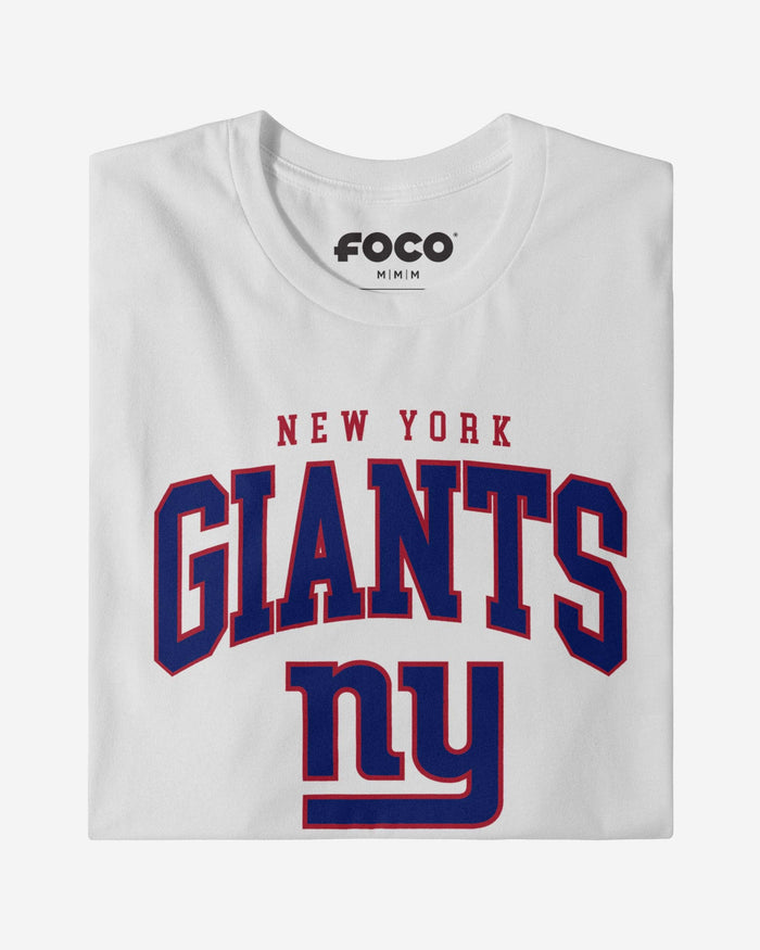 New York Giants Classic Arched Logo Long Sleeve T-Shirt FOCO - FOCO.com