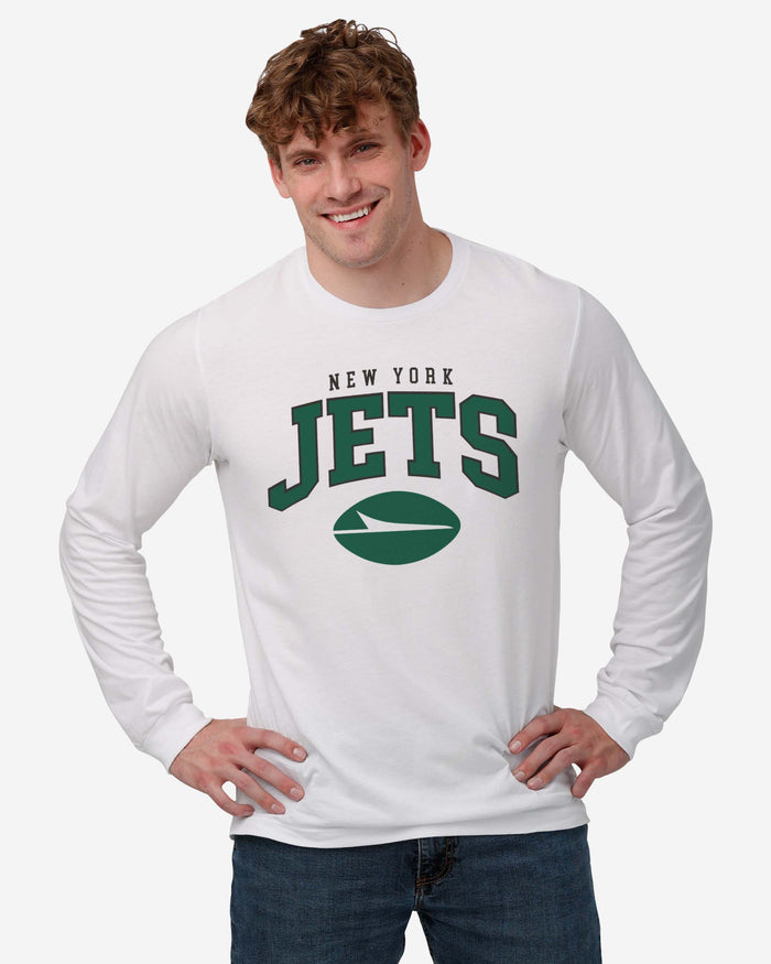 New York Jets Classic Arched Logo Long Sleeve T-Shirt FOCO - FOCO.com