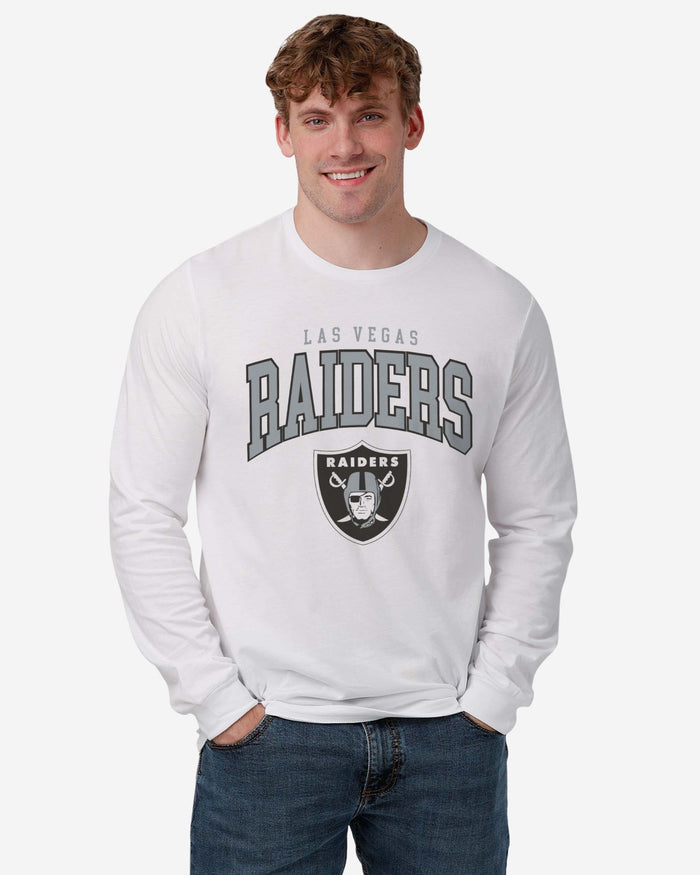 Las Vegas Raiders Classic Arched Logo Long Sleeve T-Shirt FOCO - FOCO.com