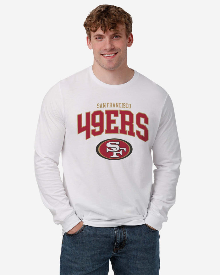 San Francisco 49ers Classic Arched Logo Long Sleeve T-Shirt FOCO - FOCO.com