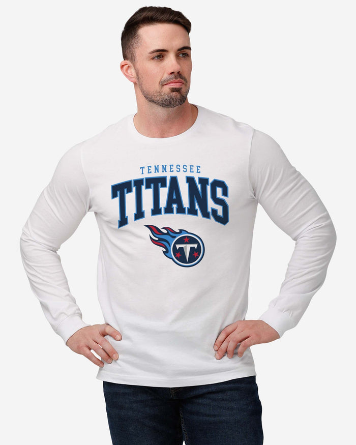 Tennessee Titans Classic Arched Logo Long Sleeve T-Shirt FOCO - FOCO.com