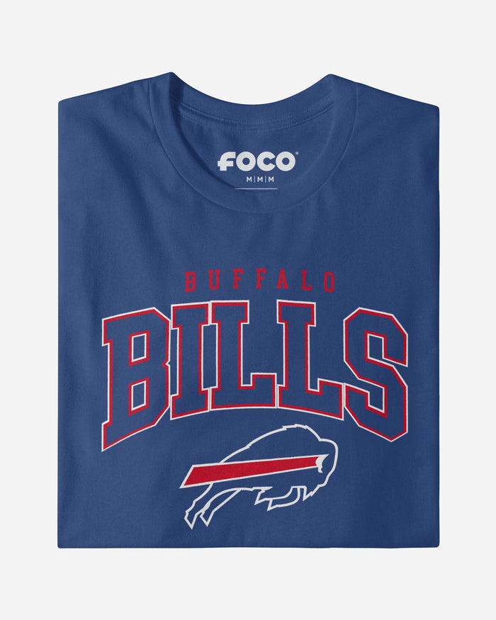 Buffalo Bills Classic Arched Logo Long Sleeve T-Shirt FOCO - FOCO.com