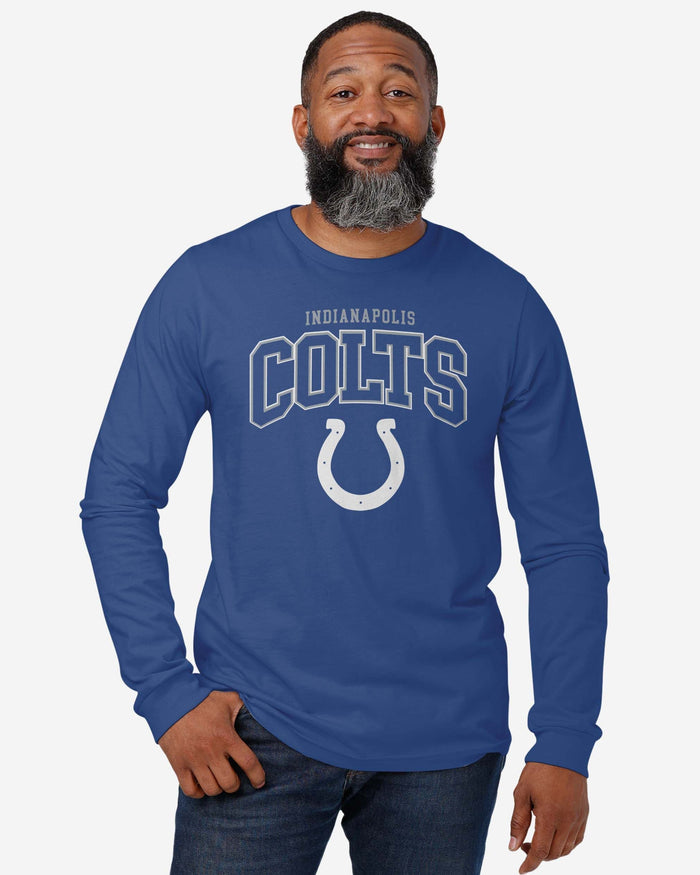 Indianapolis Colts Classic Arched Logo Long Sleeve T-Shirt FOCO - FOCO.com