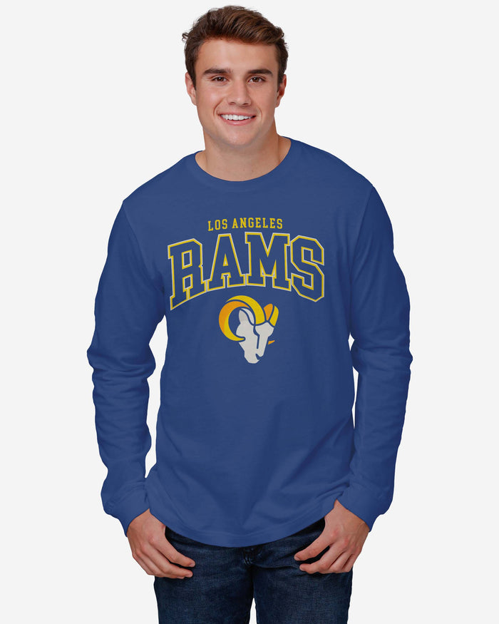 Los Angeles Rams Classic Arched Logo Long Sleeve T-Shirt FOCO - FOCO.com