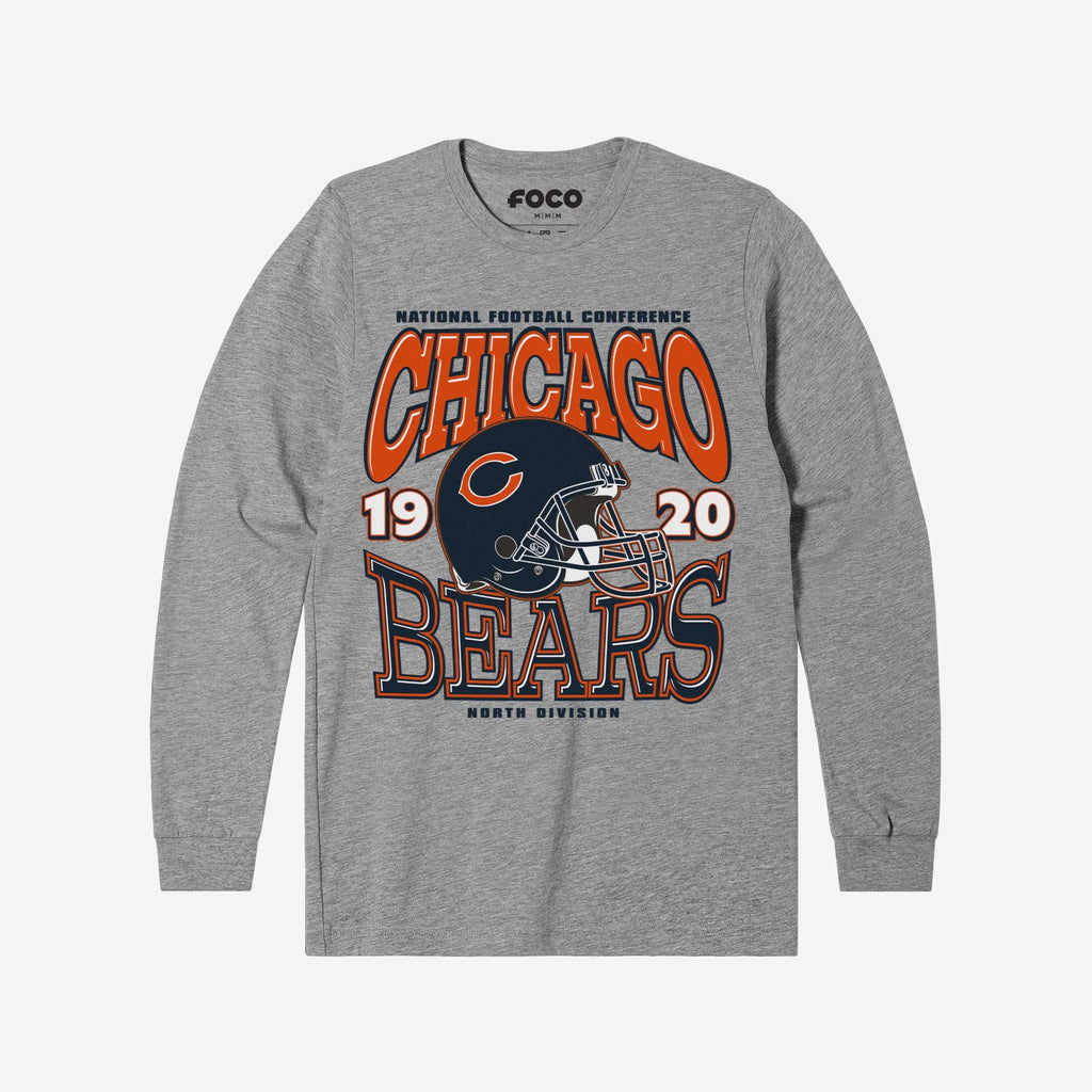 Chicago Bears Classic Team Helmet Long Sleeve T-Shirt FOCO S - FOCO.com