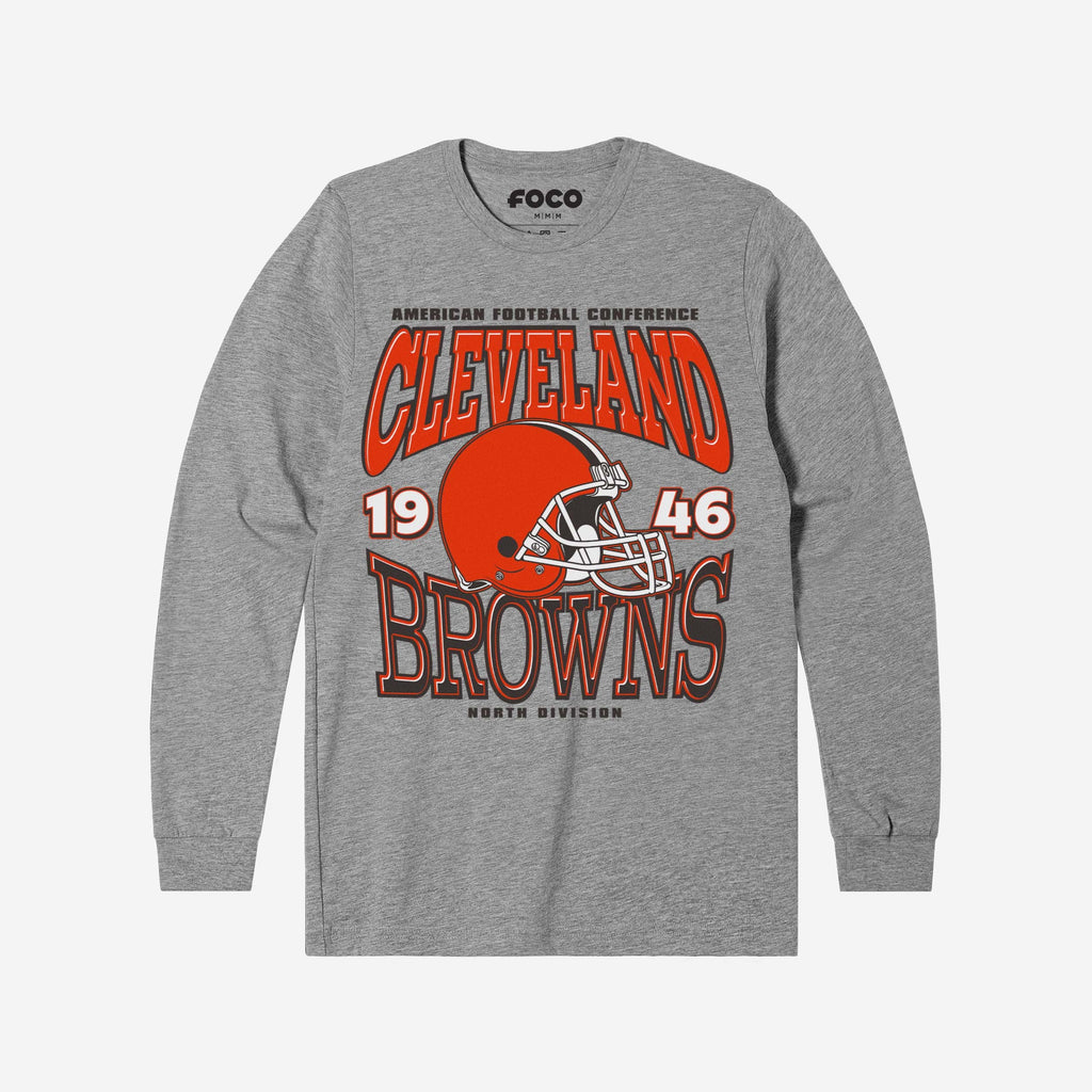 Cleveland Browns Classic Team Helmet Long Sleeve T-Shirt