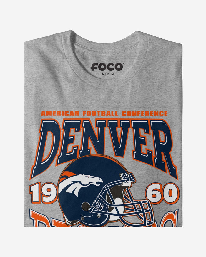 Denver Broncos Classic Team Helmet Long Sleeve T-Shirt FOCO - FOCO.com