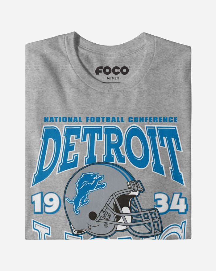 Detroit Lions Classic Team Helmet Long Sleeve T-Shirt FOCO - FOCO.com