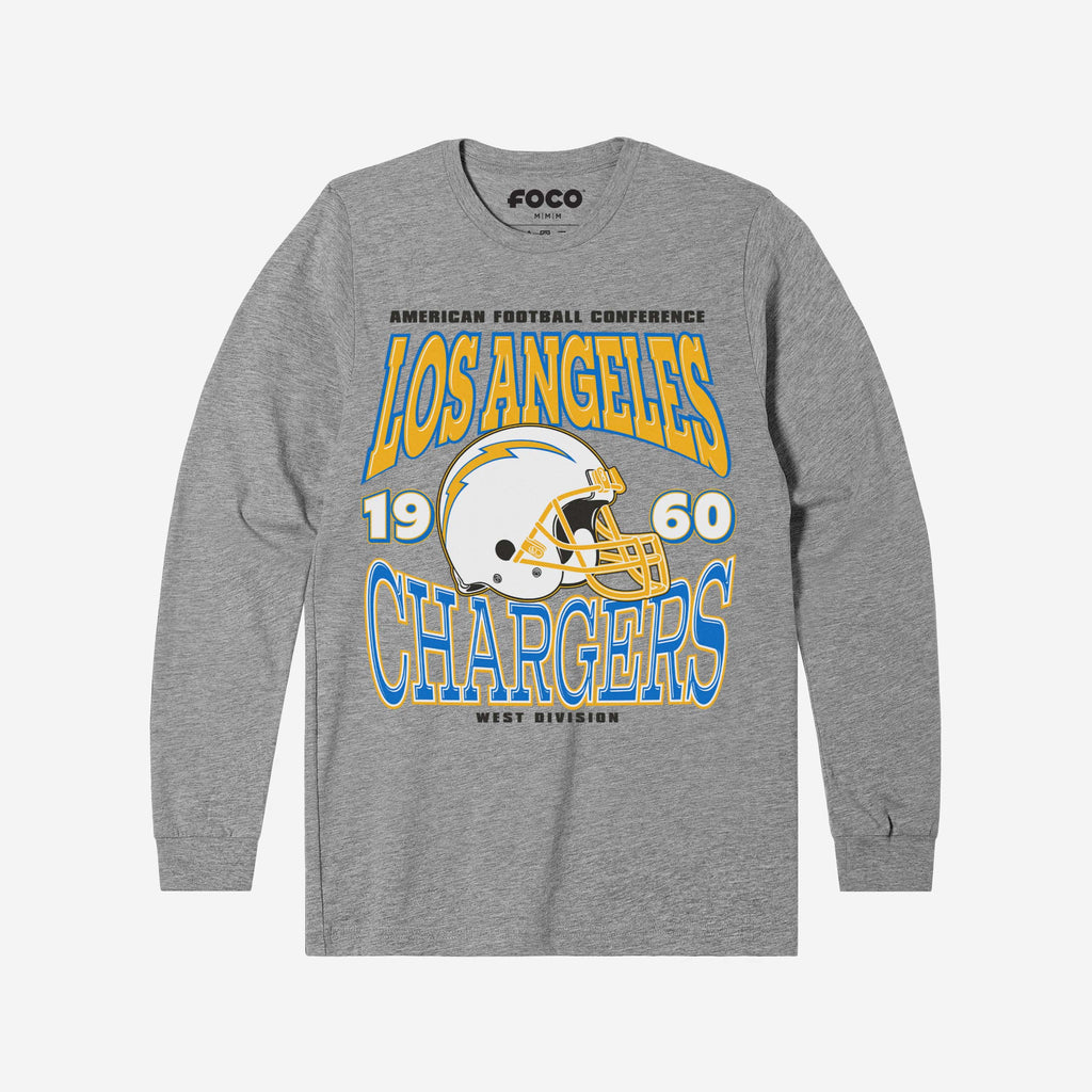 Los Angeles Chargers Classic Team Helmet Long Sleeve T-Shirt