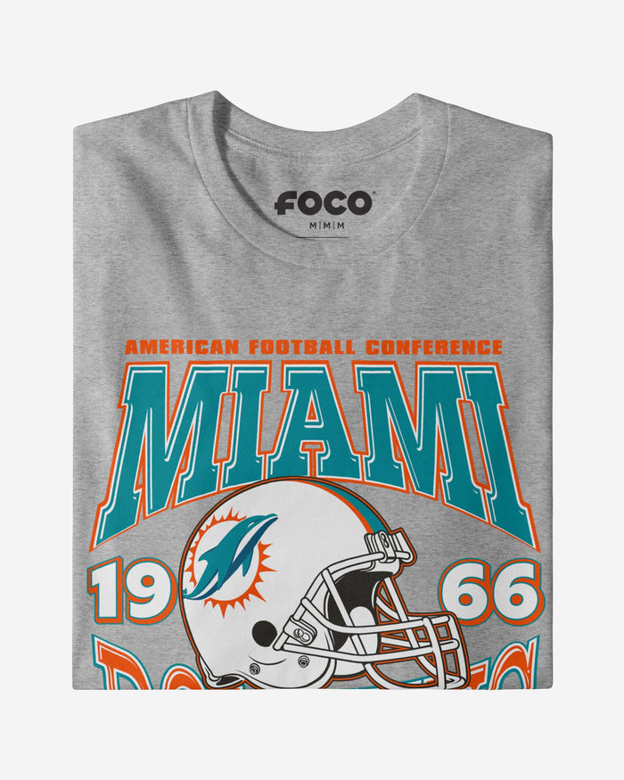 Miami Dolphins Classic Team Helmet Long Sleeve T-Shirt FOCO - FOCO.com