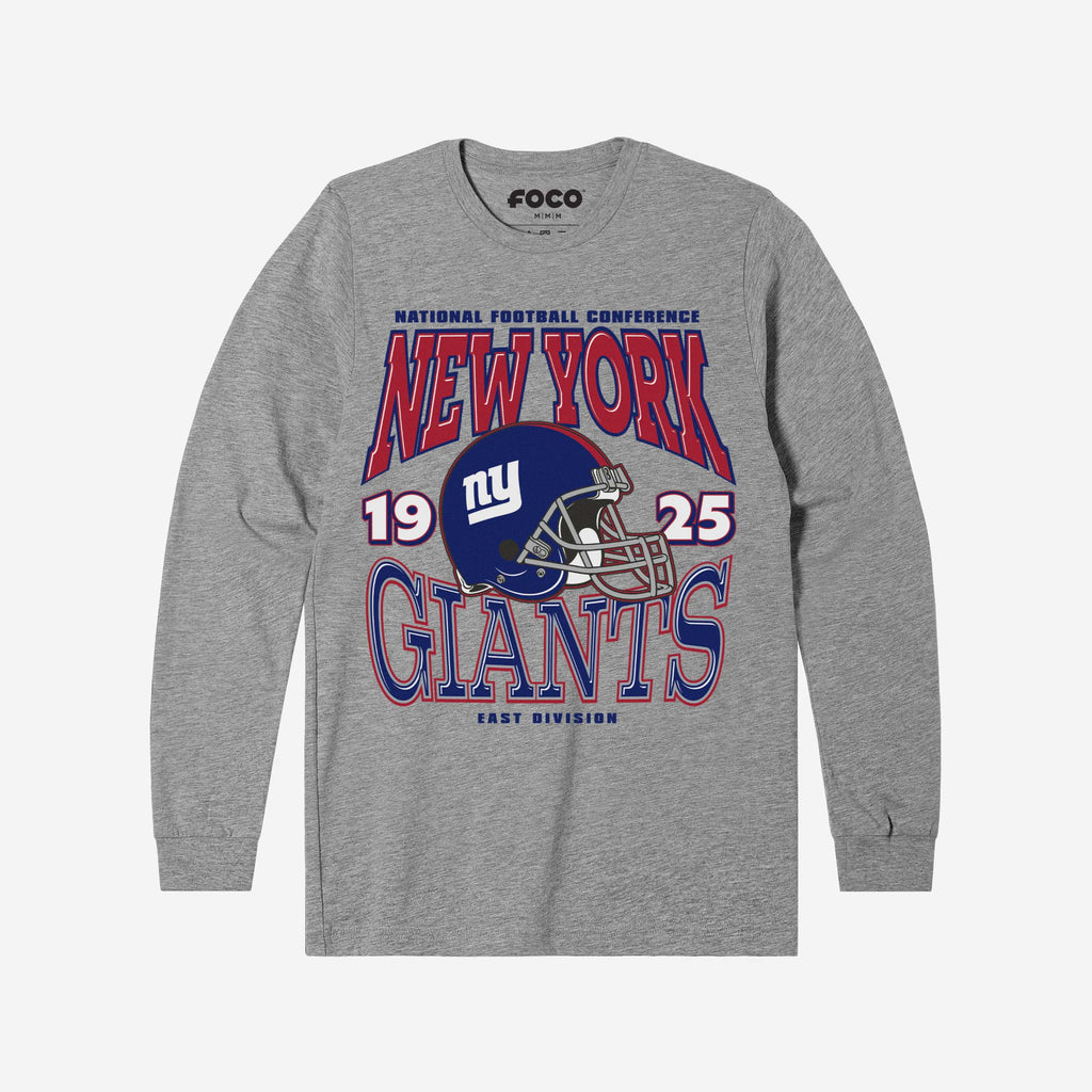 New York Giants Classic Team Helmet Long Sleeve T-Shirt