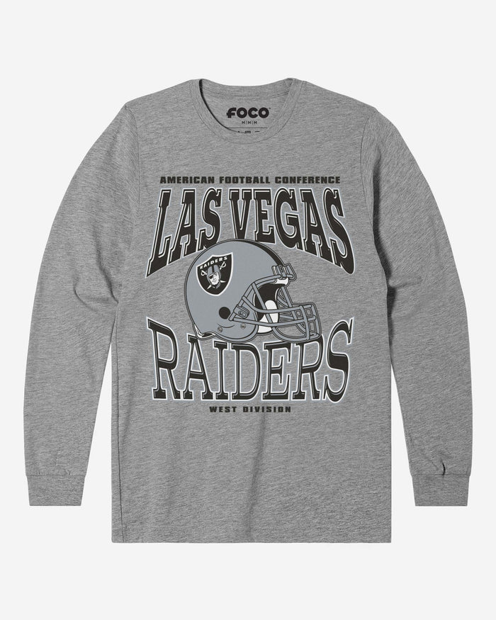 Las Vegas Raiders Classic Team Helmet Long Sleeve T-Shirt FOCO S - FOCO.com