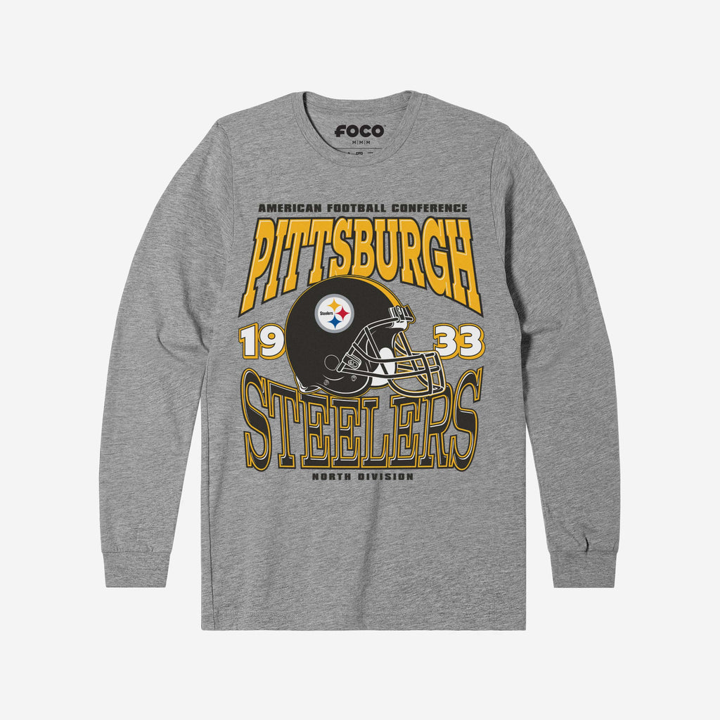 Pittsburgh Steelers Classic Team Helmet Long Sleeve T-Shirt