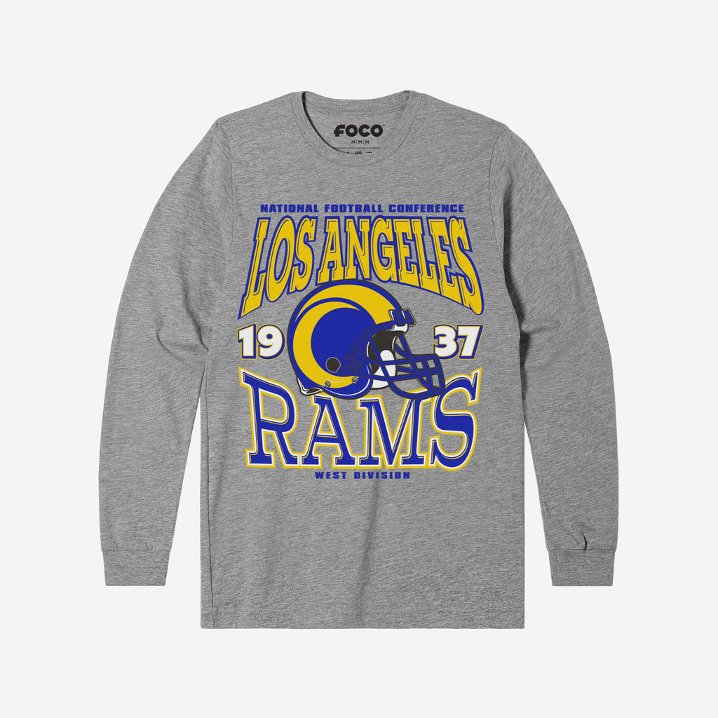 Los Angeles Rams Classic Team Helmet Long Sleeve T-Shirt