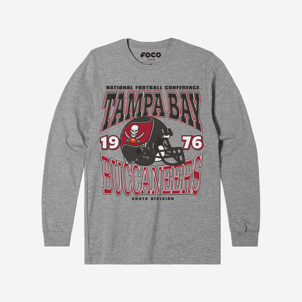 Tampa Bay Buccaneers Classic Team Helmet Long Sleeve T-Shirt FOCO S - FOCO.com