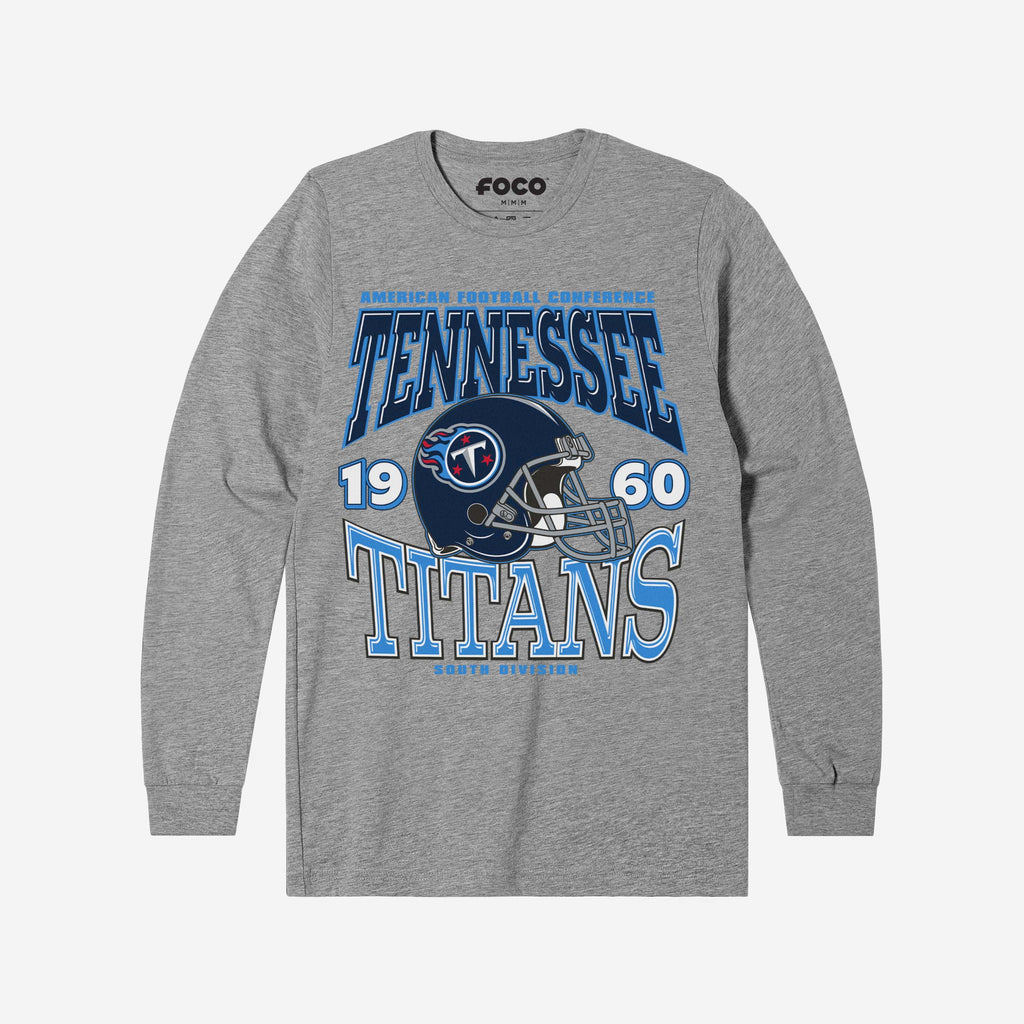 Tennessee Titans Classic Team Helmet Long Sleeve T-Shirt