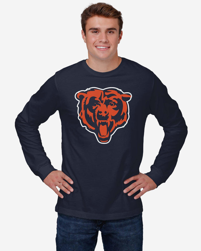 Chicago Bears Primary Logo Long Sleeve T-Shirt FOCO - FOCO.com