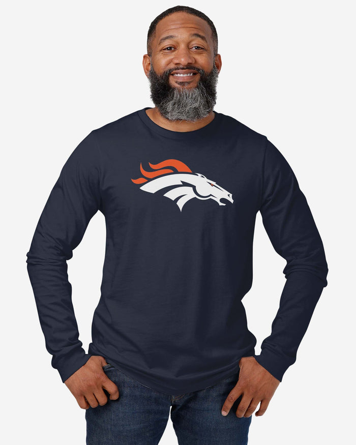 Denver Broncos Primary Logo Long Sleeve T-Shirt FOCO - FOCO.com