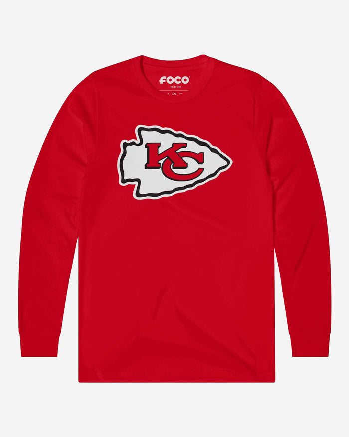 Kansas City Chiefs Primary Logo Long Sleeve T-Shirt FOCO Red S - FOCO.com