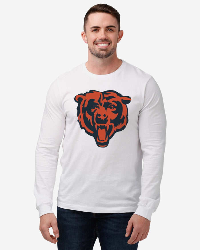 Chicago Bears Primary Logo Long Sleeve T-Shirt FOCO - FOCO.com