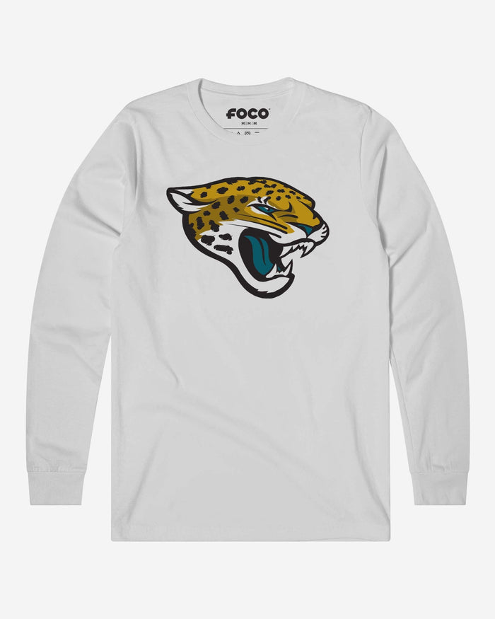 Jacksonville Jaguars Primary Logo Long Sleeve T-Shirt FOCO White S - FOCO.com