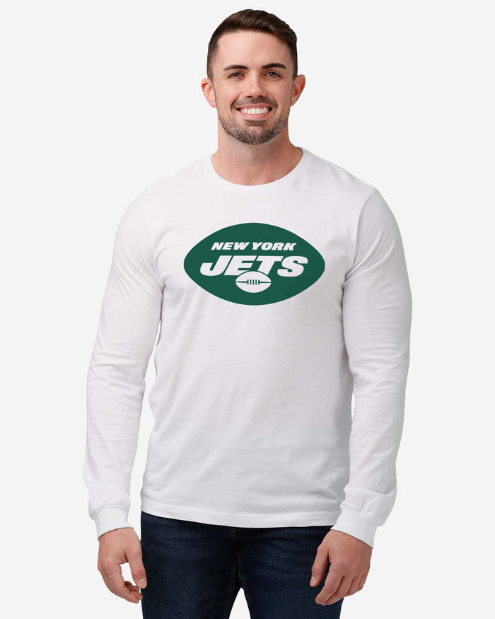 New York Jets 2019 Retro Logo Long Sleeve T-Shirt FOCO - FOCO.com