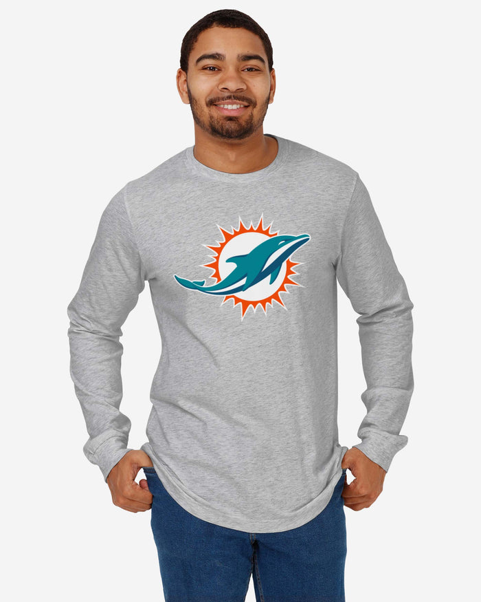 Miami Dolphins Primary Logo Long Sleeve T-Shirt FOCO - FOCO.com